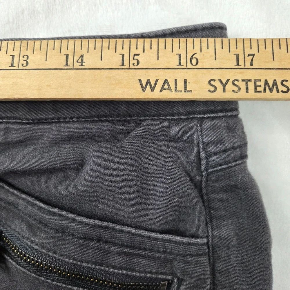 Democracy Pants Women 12 Gray Zipper Pockets 